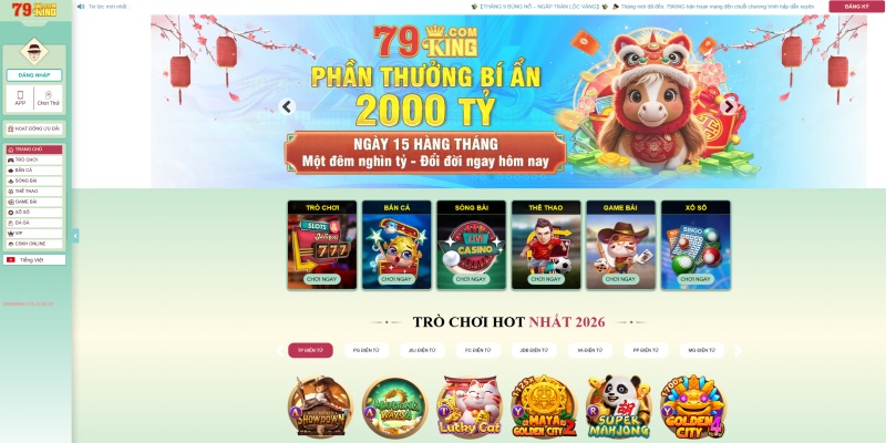 Tổng quan cơ bản về cổng game 79King