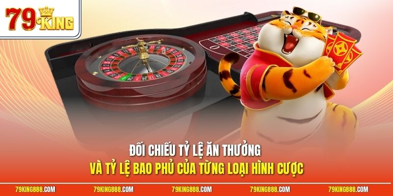Đối chiếu tỷ lệ ăn thưởng và tỷ lệ bao phủ của từng loại hình cược