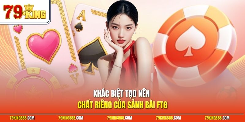 Khác biệt tạo nên chất riêng của sảnh bài FTG