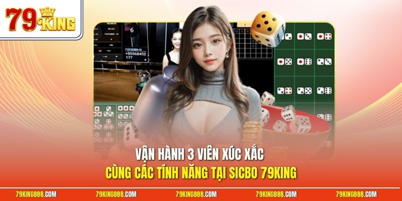 Vận hành 3 viên xúc xắc cùng các tính năng tại Sicbo 79King